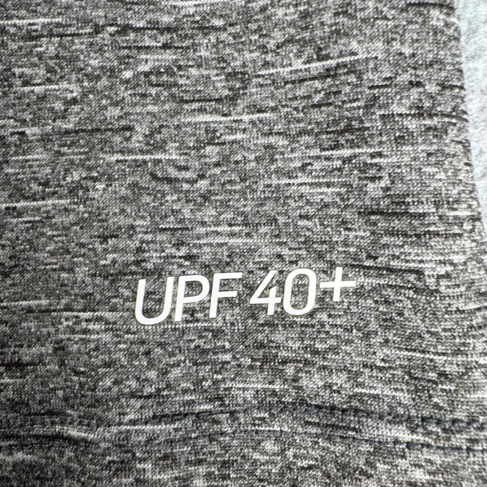 Nike Swim Shirt Mens Large Dri-FIT Heather Grey UPF 40+ Rash Guard Performance